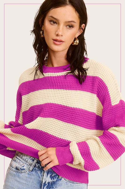 SYDNEY STRIPED SWEATER