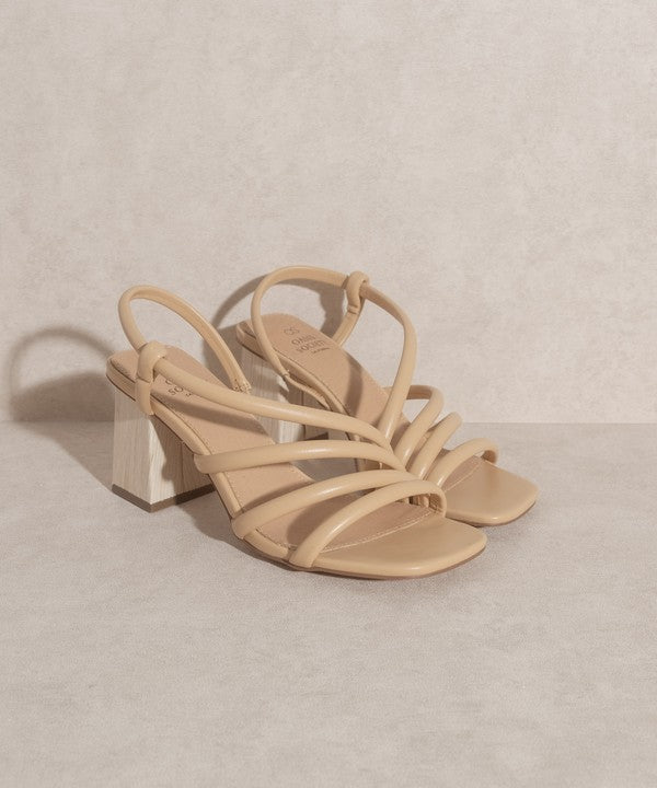 ASHLEY WOODEN HEEL SANDAL