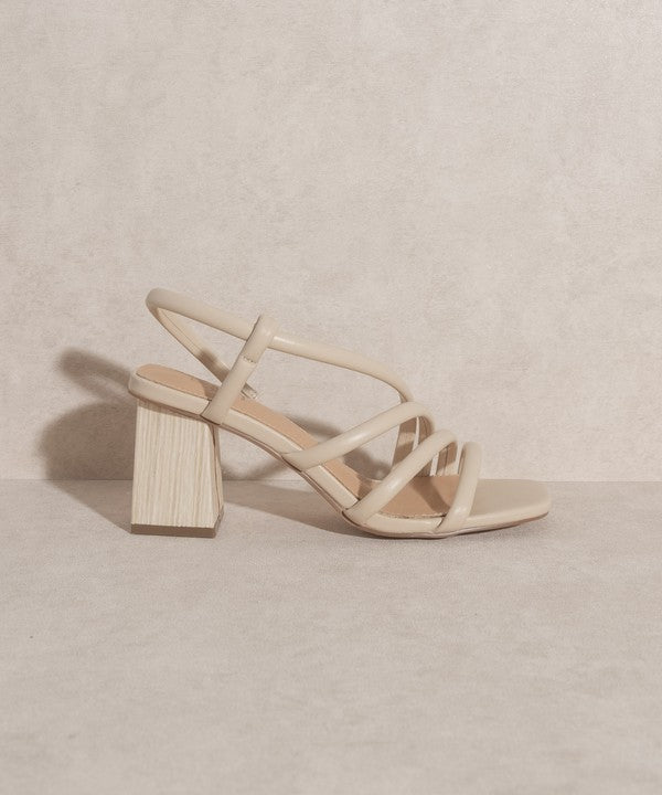 ASHLEY WOODEN HEEL SANDAL