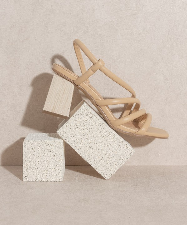 ASHLEY WOODEN HEEL SANDAL