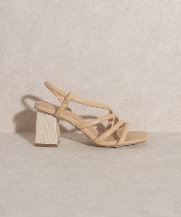 ASHLEY WOODEN HEEL SANDAL