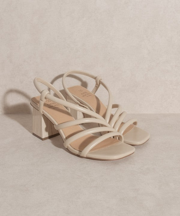 ASHLEY WOODEN HEEL SANDAL