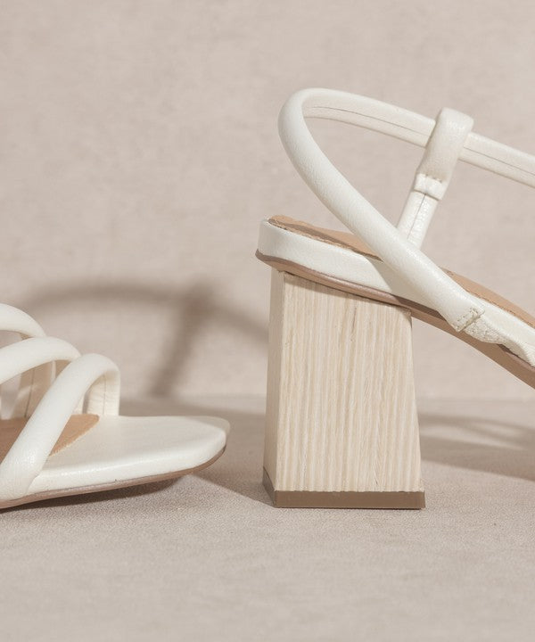 ASHLEY WOODEN HEEL SANDAL