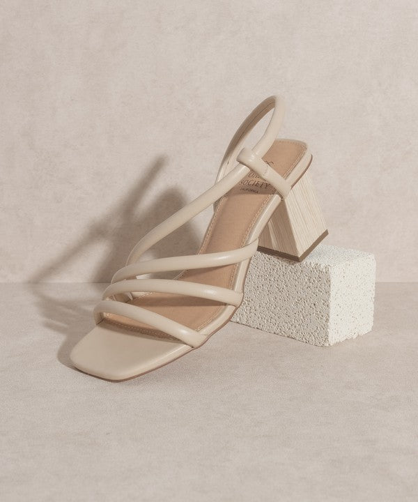 ASHLEY WOODEN HEEL SANDAL