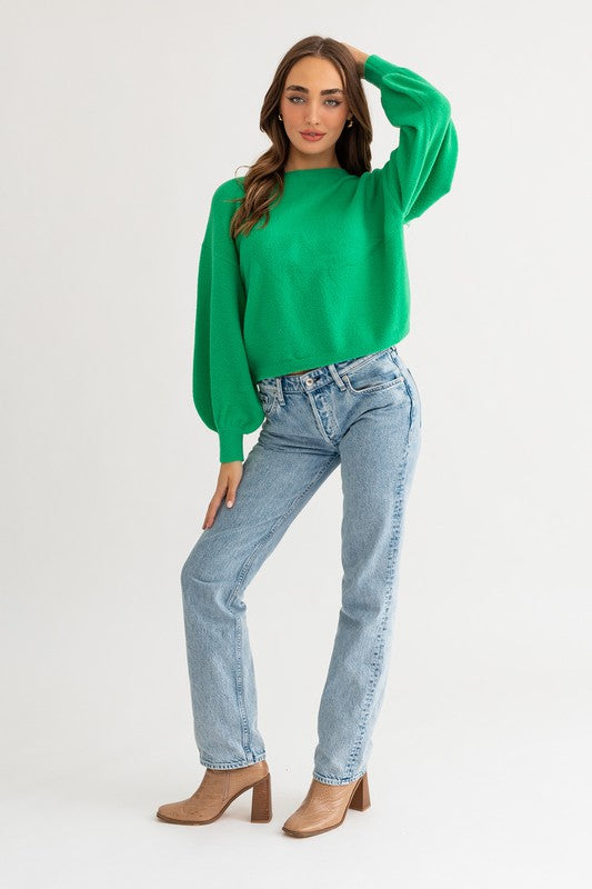 JOSIE SWEATER TOP//MULTIPLE COLORS