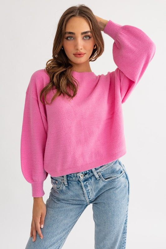 JOSIE SWEATER TOP//MULTIPLE COLORS