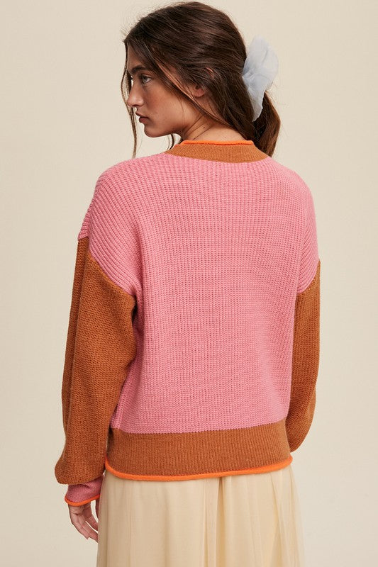 ARIEL RIBBED KNIT SWEATER