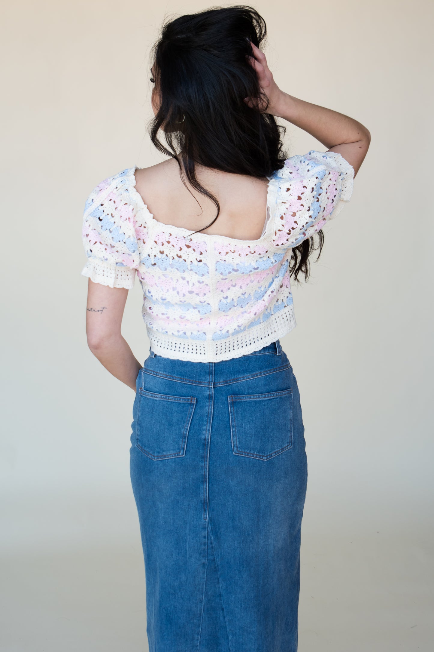 MAXWELL CROCHET TOP