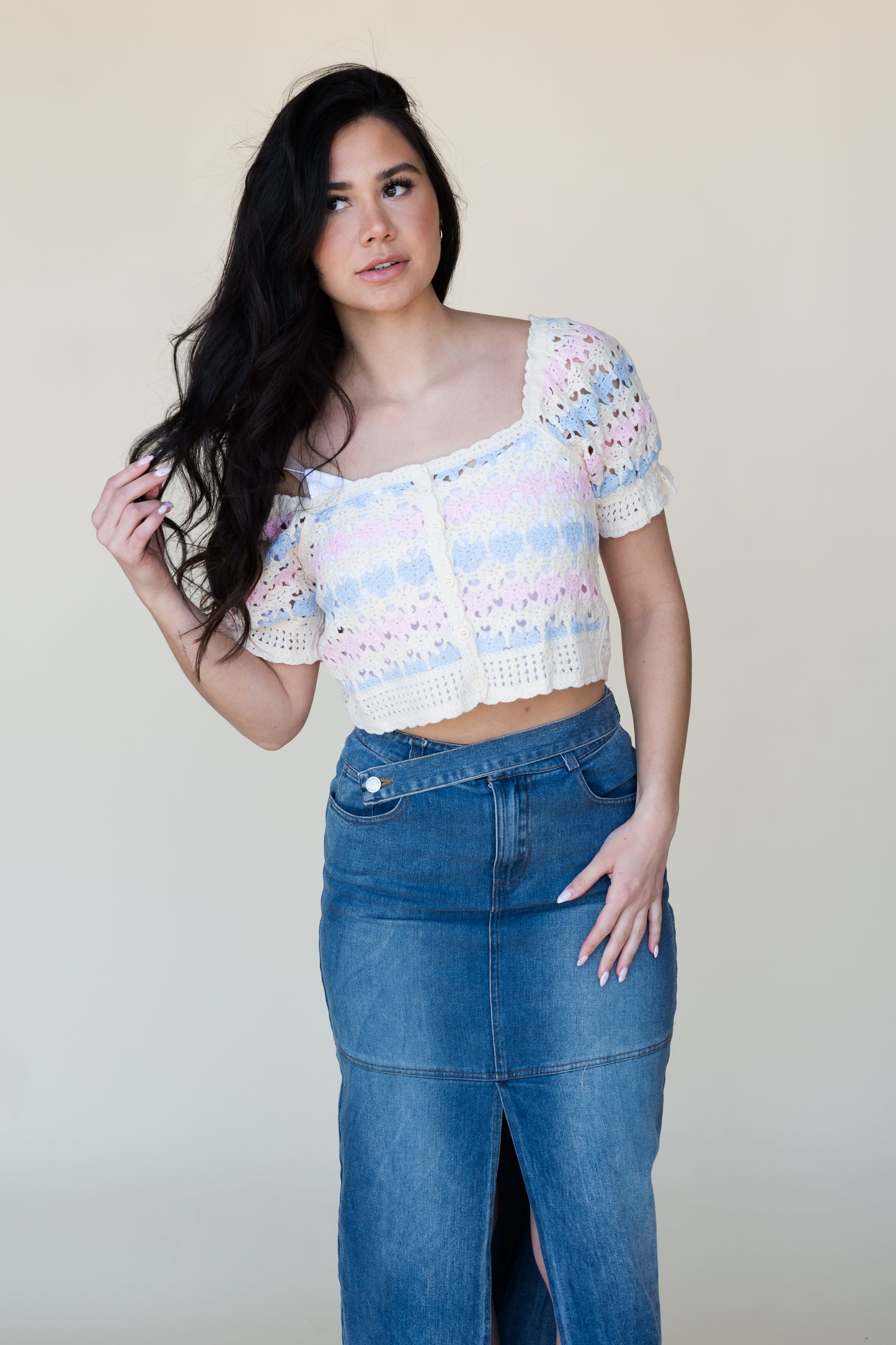 MAXWELL CROCHET TOP