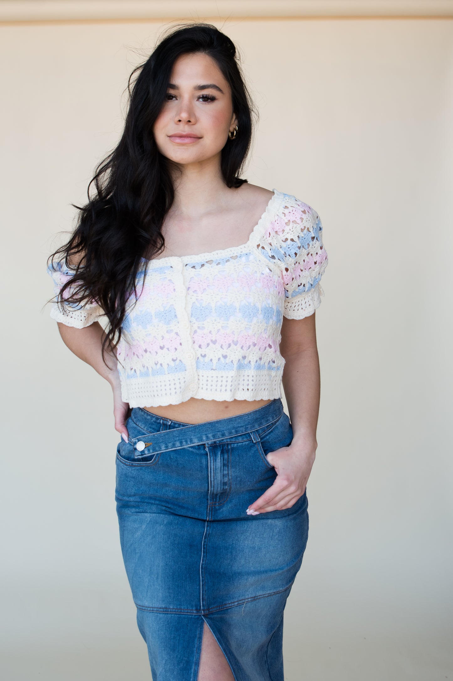 MAXWELL CROCHET TOP